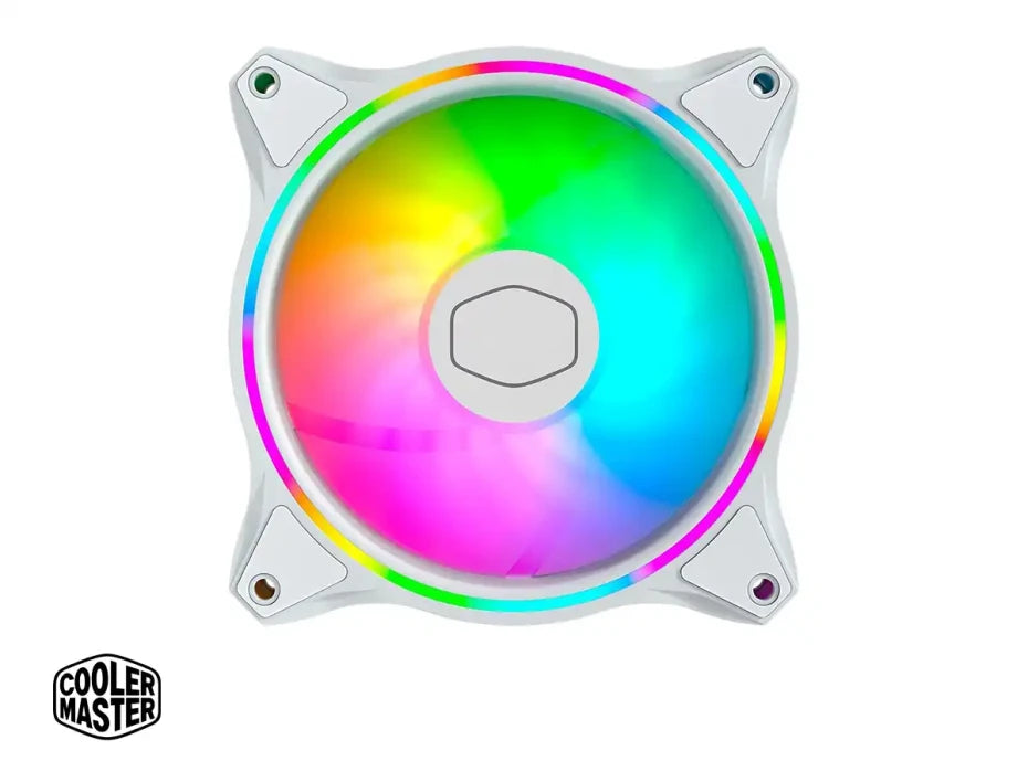 Cooler Master MF120 Halo White 3in1 Kit Ventiladores ARGB 120mm PWM Controlador Incluido