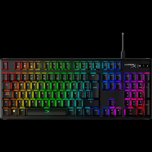 Teclado Mecánico HyperX Alloy Origins RGB – Español/Inglés – Cableado – Azul