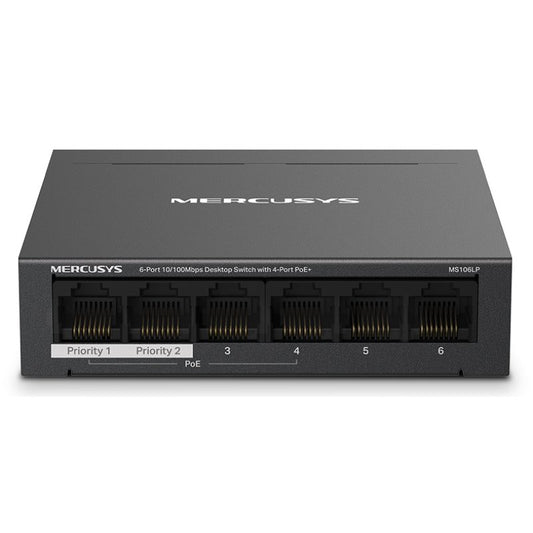 Switch Mercusys 6 Puertos 10/100 Mbps Fast Ethernet Compacto