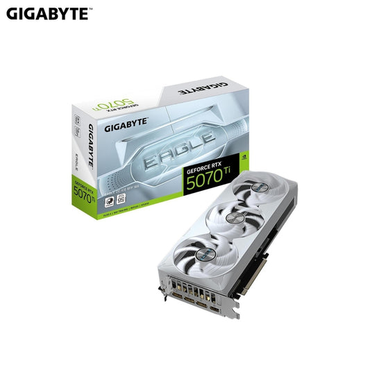TARJETA DE VIDEO GIGABYTE GEFORCE RTX 5070 TI EAGLE OC ICE 16GB GDDR7 PCIE 4.0
