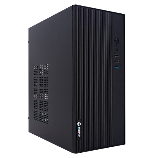CASE TEROS TE-1035S, MINI TOWER ATX, 250 W, USB 3.0 / 2.0, AUDIO HD, NEGRO