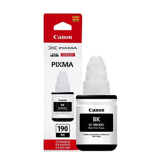 Tinta Canon GI-190BK Black 70ml – Hasta 6,000 Páginas