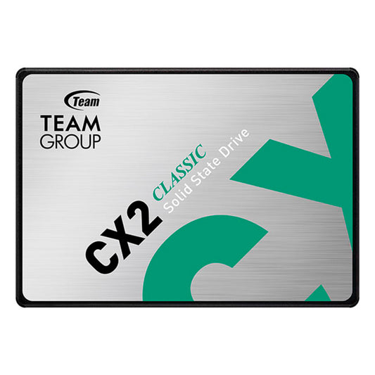 UNIDAD DE ESTADO SOLIDO TEAMGROUP CX2, 256GB, SATA 6.0 GB/S, 2.5", ECC, DC +5V