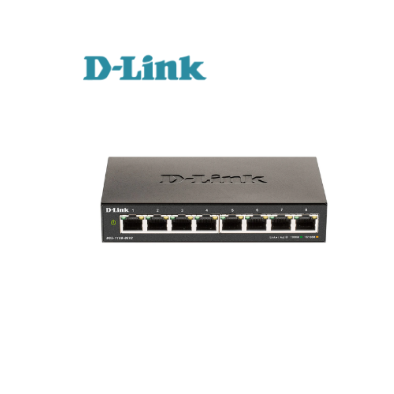 Switch D-Link DGS-1100-08V2 8 Puertos Gigabit Smart Administrable
