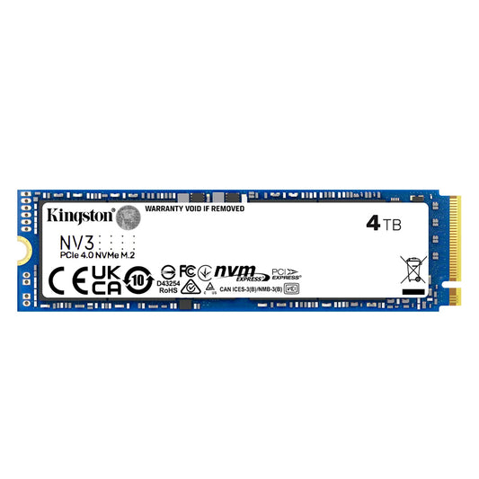 UNIDAD EN ESTADO SOLIDO KINGSTON 4000GB NV3 PCIE 4.0 NVME M.2 SSD