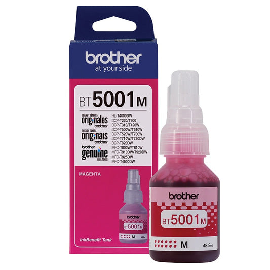 TINTA BROTHER BT5001M MAGENTA PARA DCP T300W T500W T700W
