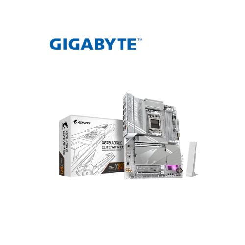Motherboard Gigabyte X870 AORUS ELITE WIFI7 ICE AMD AM5 DDR5 WiFi 7 PCIe 5.0 ATX
