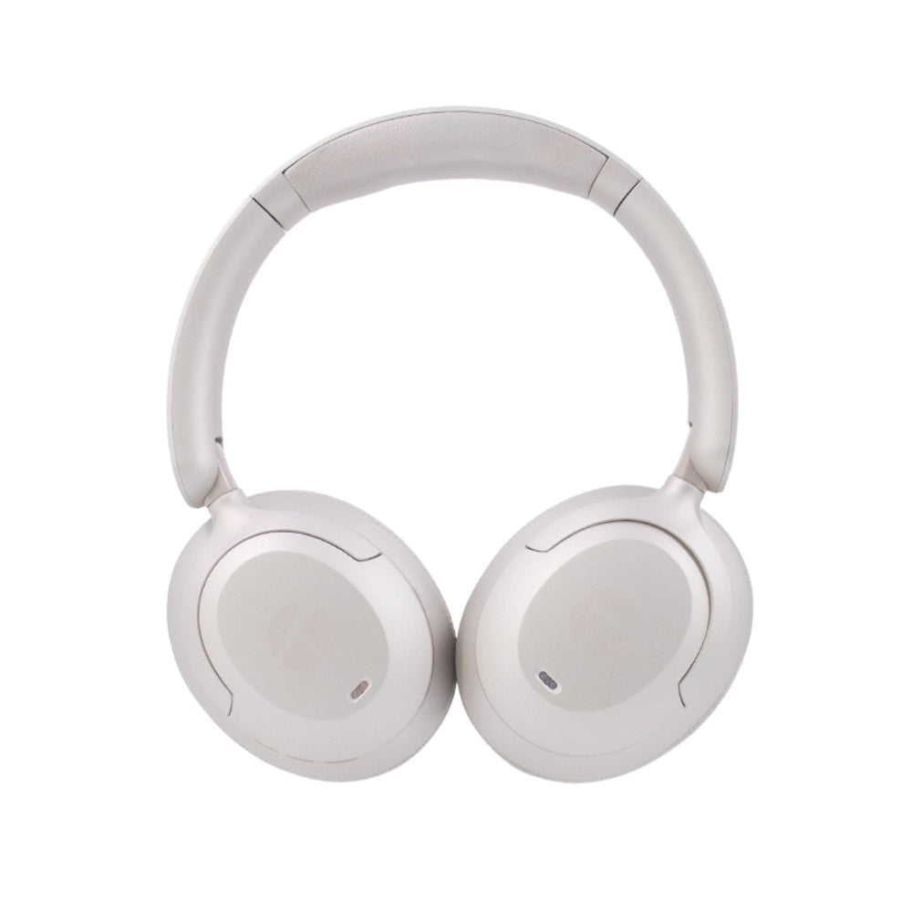 AUDÍFONOS INALÁMBRICOS TEROS TE-8038NE CON MICRÓFONO, CONEXIÓN USB-C, COLOR NATURAL TITANIUM