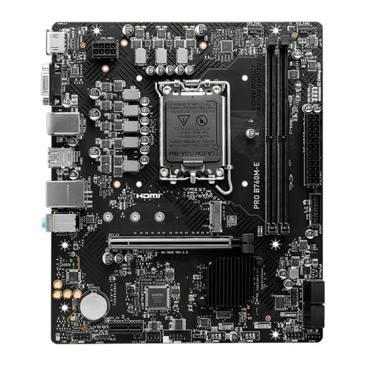 Motherboard MSI PRO B760M-E DDR4 LGA1700 mATX Intel B760 HDMI VGA