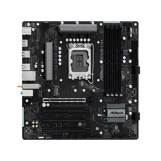 Motherboard ASRock B760M-C/D4 LGA1700 mATX DDR4 Intel B760 4x DIMM M.2 HDMI
