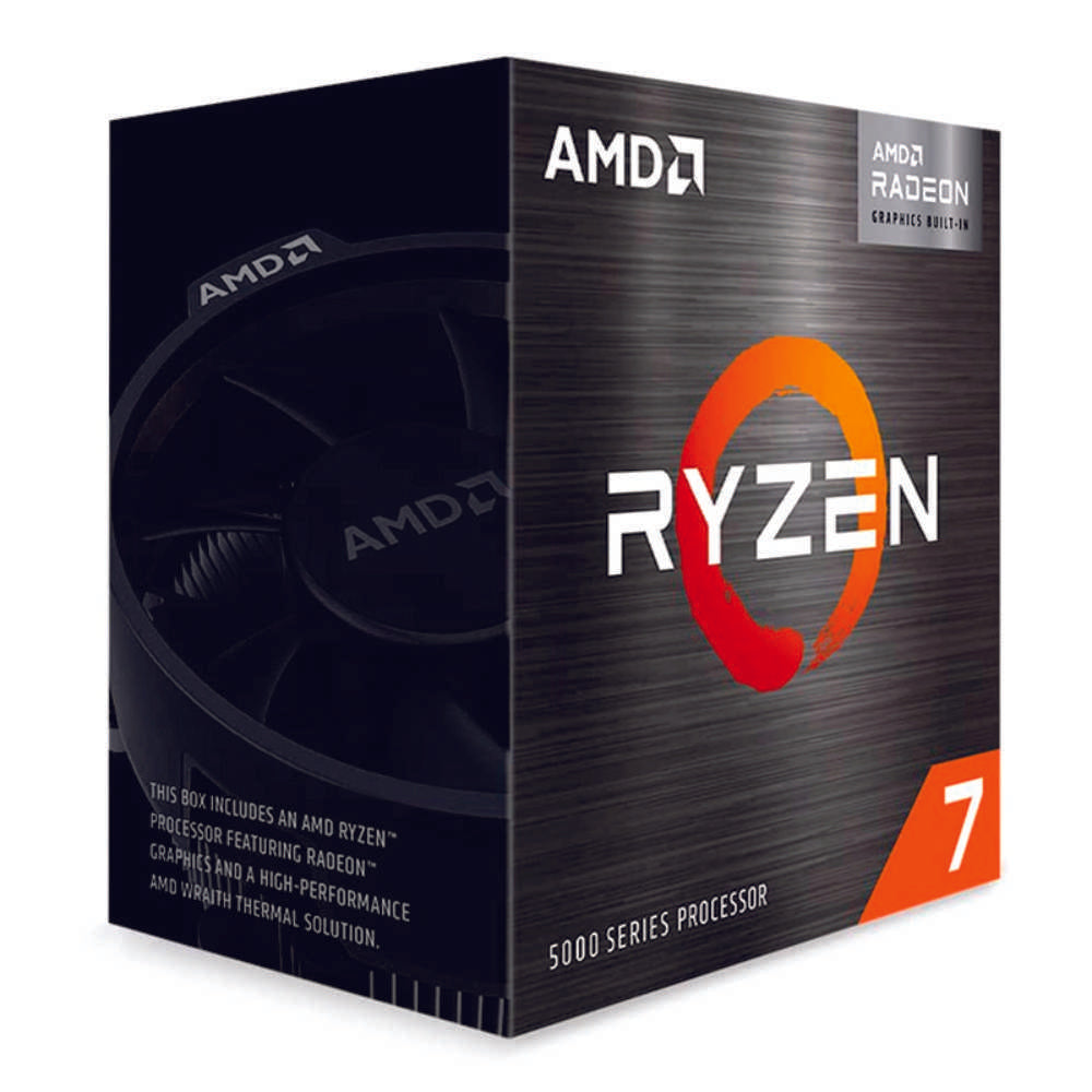 Procesador AMD Ryzen 7 5700G, 3.80 / 4.60GHz, 16MB L3, 8-Core, AM4, 7nm, 65W