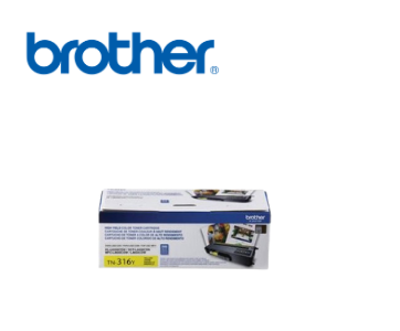 Tóner Brother TN-316Y Yellow Original para HL-L8350CDW MFC-L8850CDW Rendimiento 3,500 Páginas