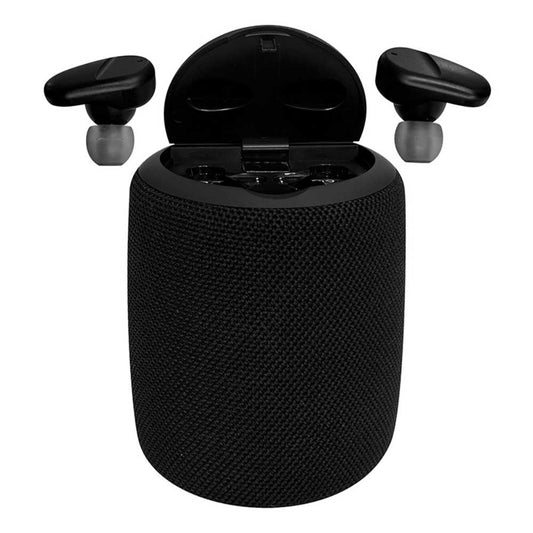 Parlante/audífono TEROS TE-6033N, bluetooth, 5 W, 1200 mAh, negro