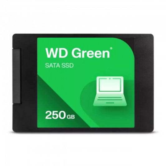 UNIDAD EN ESTADO SÓLIDO WESTERN DIGITAL GREEN, WDS250G5G0A, 250GB, SATA 6GB/S, 2.5", 7MM, 545MB/S.