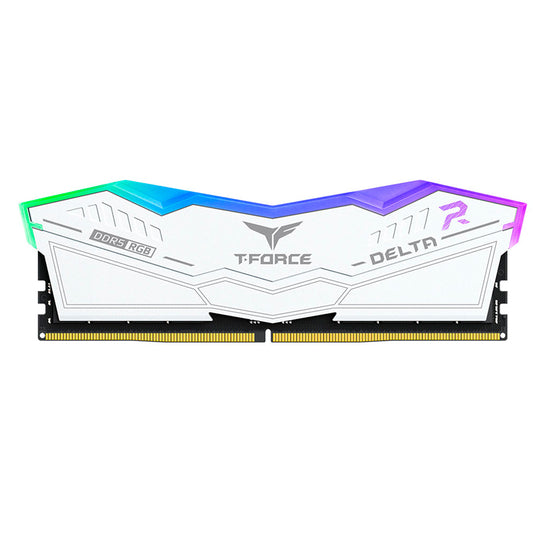MEMORIA TEAMGROUP T-FORCE DELTA RGB DDR5, 16GB (1X16GB) DDR5-6000MHZ, CL38, 1.25V, BLANCO