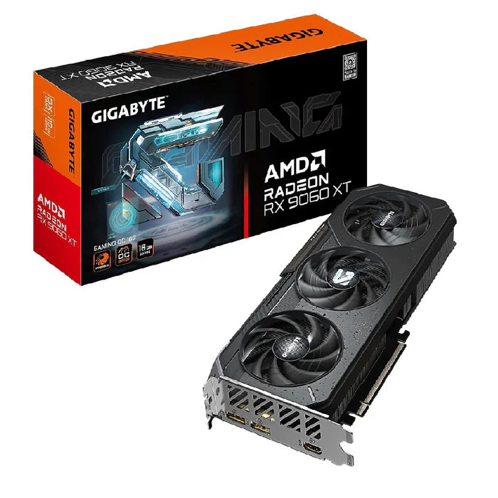 Tarjeta de Video GIGABYTE RX 9060 XT GAMING OC ICE 16G GDDR6 PCIe 5.0