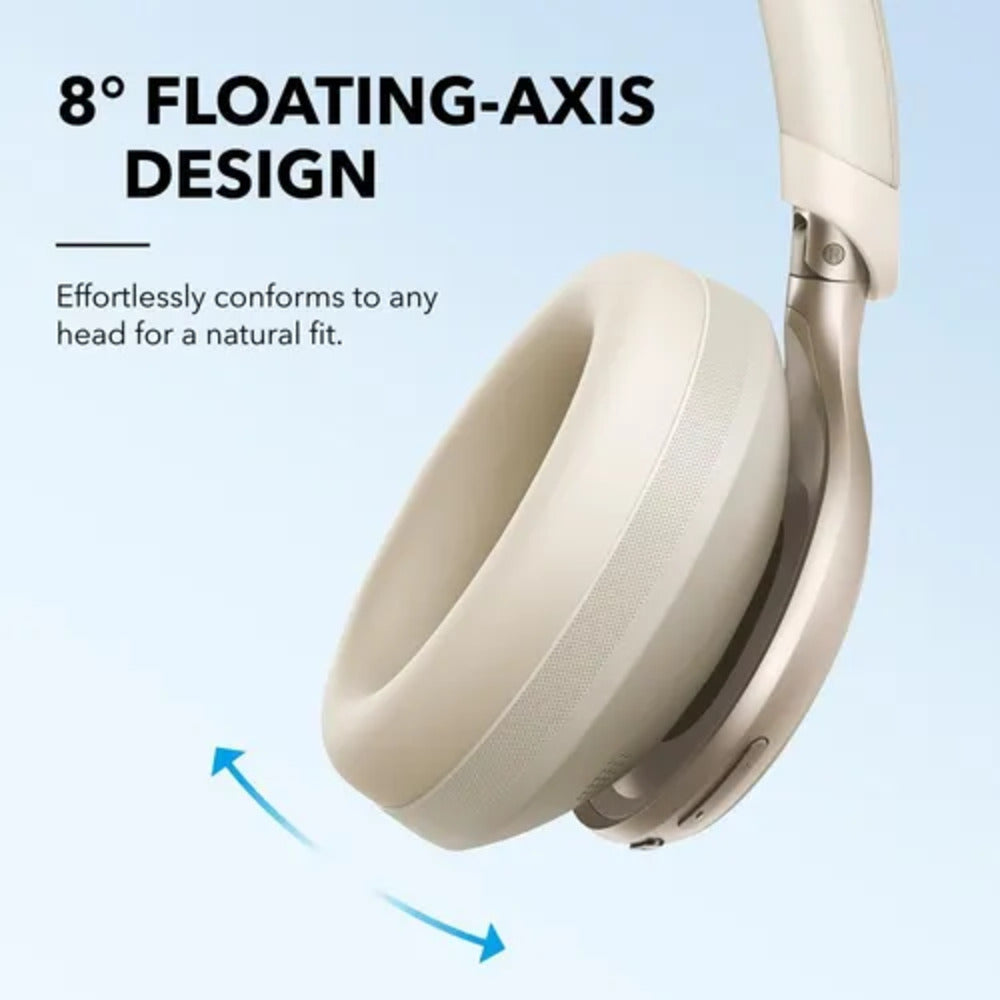 AUDÍFONO SPACE ONE OVER-EAR CON ANC ADAPTATIVO, HI-RES LDAC, 55H BATERÍA, BLANCO