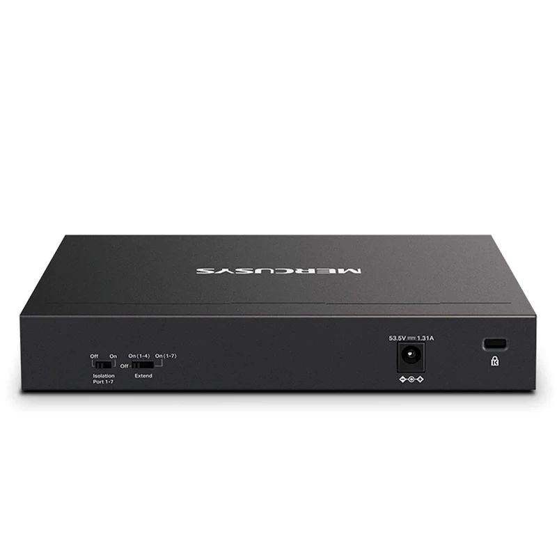 Switch Mercusys MS108GP 8 Puertos Gigabit 7 PoE+ 10/100/1000 Alto Rendimiento