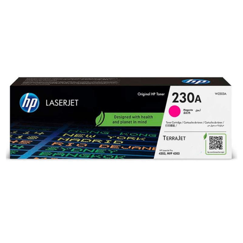 Tóner HP 230A Magenta Original W2303A para Color LaserJet Pro MFP 4301 4303