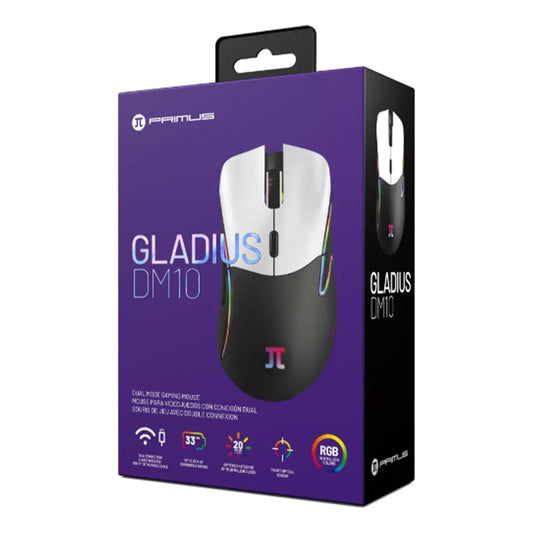 Mouse Gamer Primus PMO-W203 Inalámbrico 2.4GHz RGB 10000 DPI