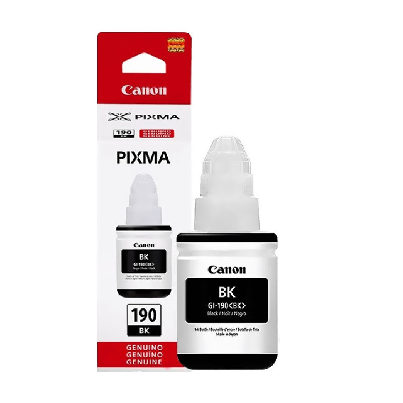 Tinta Canon GI-190BK Black 70ml – Hasta 6,000 Páginas