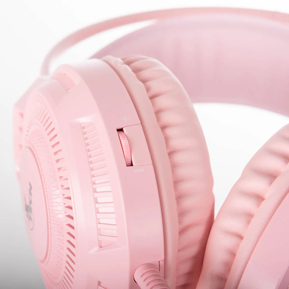 Headset Xtech XTH-564 Alámbrico 3.5mm + USB Color Rosado para PC y Consola