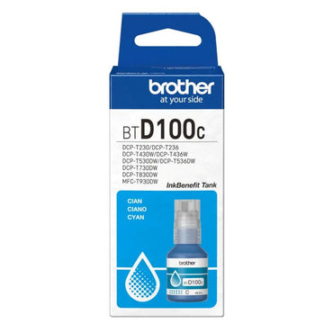 Tinta Brother BTD100C Cyan Original 48.8ml 5,000 Páginas DCP-T230 DCP-T430W DCP-T436W