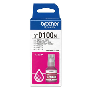 Tinta Brother BTD100M Magenta Original 48.8ml 5,000 Páginas DCP-T230 DCP-T430W DCP-T436W