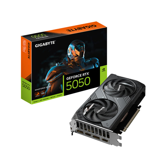 Tarjeta de Video Gigabyte RTX 5050 Windforce OC V2 8GB GDDR6 PCIe 5.0 Dual Fan