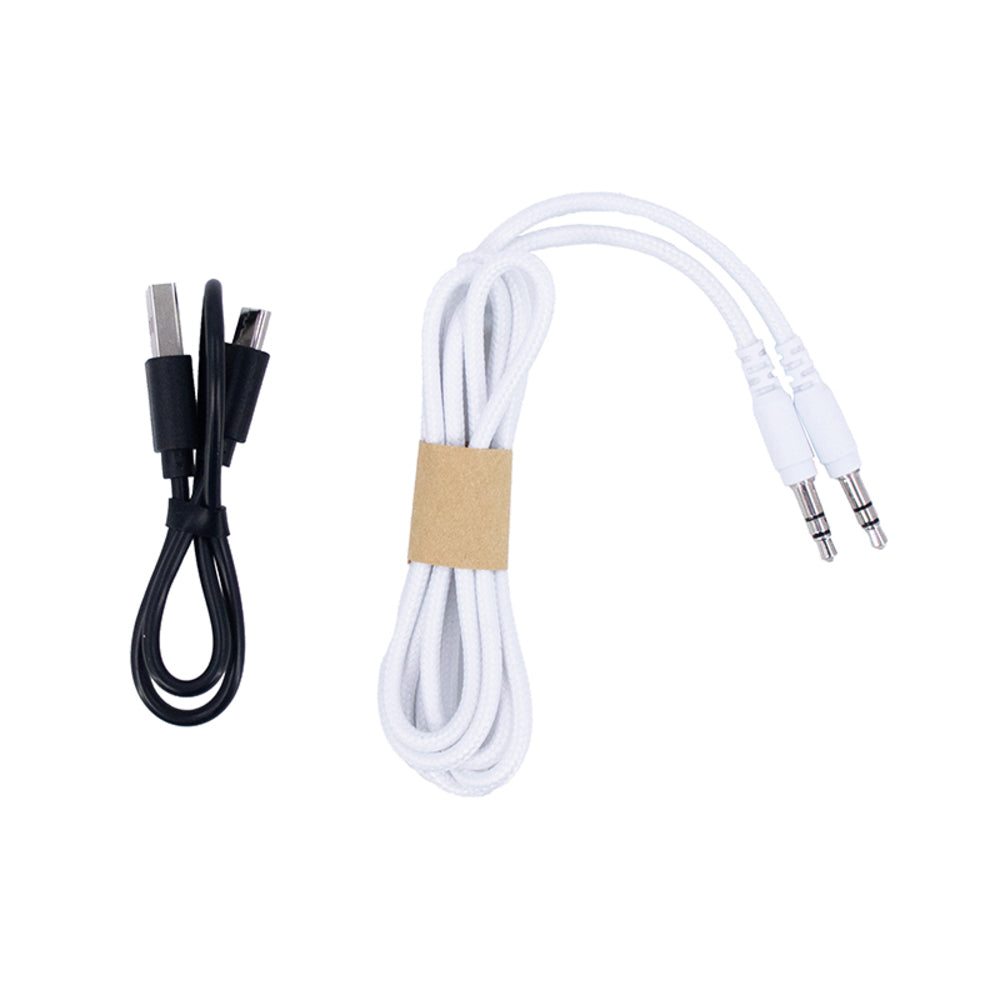 AUDÍFONO INALÁMBRICOS TEROS TE-8038W, USB-C, BLANCO TITANIUM