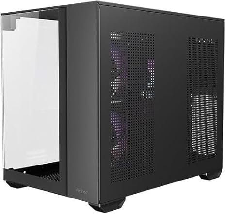 Case Antec CX60M Black Mid Tower RGB Vidrio Templado Micro ATX