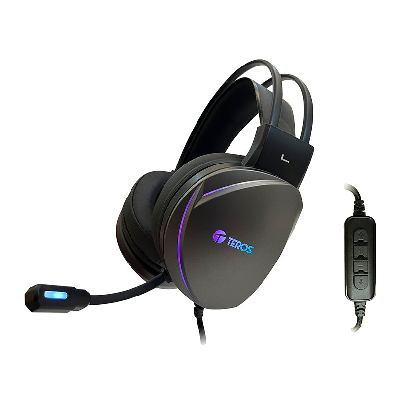 AURICULARES GAMING TEROS TE-8170N 7.1 USB RGB
