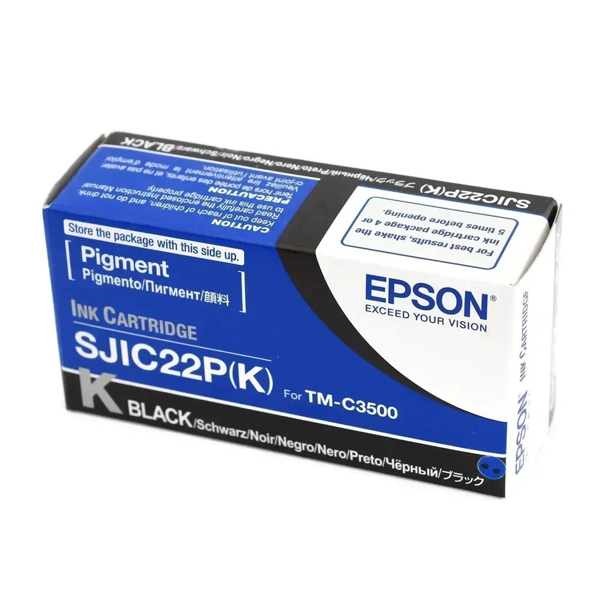 Cartucho de Tinta Epson C33S020577 Negro DURABrite Ultra para ColorWorks C3500