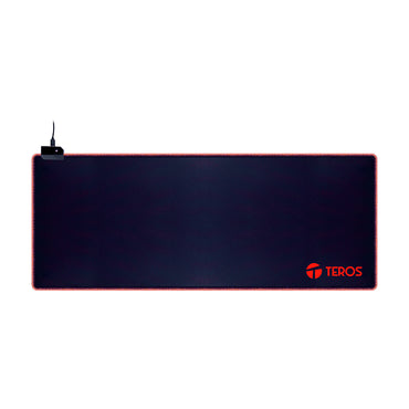 Mousepad Gamer TEROS TE-3020G 80x30cm RGB 14 Modos Base Antideslizante Negro