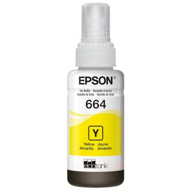 Botella de Tinta Epson T664420-AL Amarillo 70ml para EcoTank L200