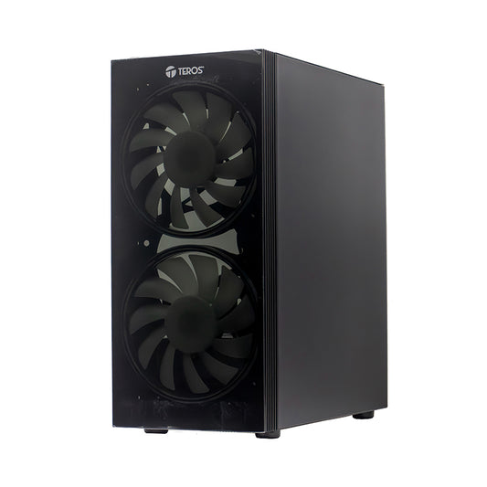 Case Gamer TEROS TE-1333G Mid Tower ATX Negro con Vidrio Templado y 6 Ventiladores