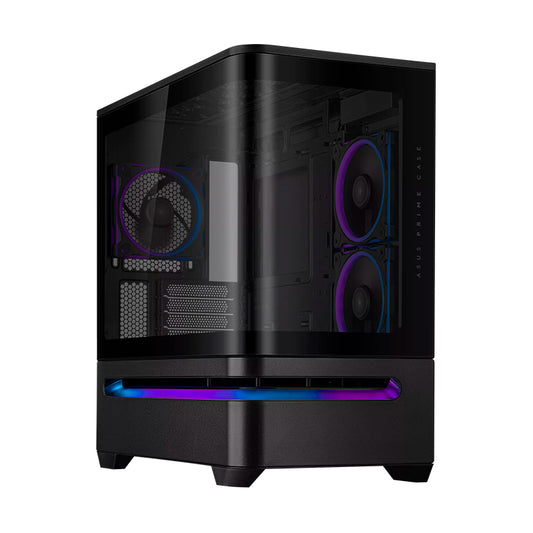 Case ASUS Prime AP202 ARGB Black Mid Tower Micro-ATX Mini-ITX Vidrio Templado