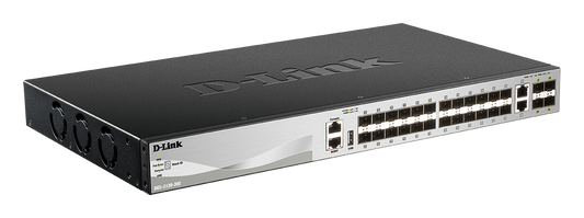 Switch D-Link DGS-3130-30TS Administrable Apilable Capa 3 24 Puertos Gigabit 10G SFP+
