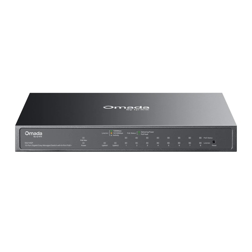 TP-Link Omada ES210GP Switch Gigabit PoE+ 10 Puertos 63W Administrable