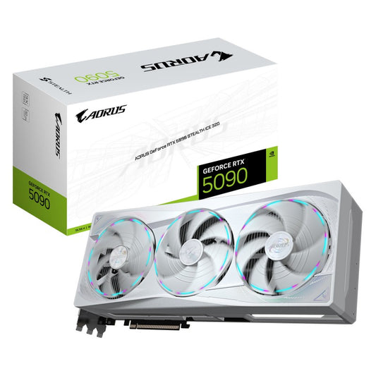 Tarjeta de Video Gigabyte GeForce RTX 5090 STEALTH ICE 32GB GDDR7 PCIe 5.0