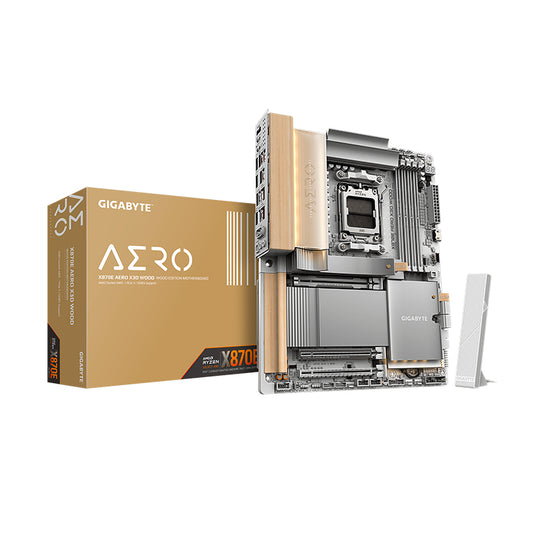 Placa Madre Gigabyte X870E AERO X3D WOOD AM5 DDR5 WiFi 7 PCIe 5.0 ATX HDMI USB4
