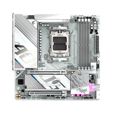 Motherboard Gigabyte X870M AORUS Elite WiFi 7 ICE AM5 DDR5 Micro ATX PCIe 5.0