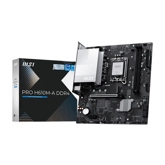 Motherboard MSI PRO H610M-A DDR4 LGA 1700 Intel 12va Gen HDMI Micro ATX Oficina y Gaming