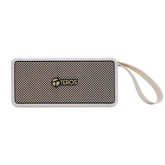 Parlante Inalámbrico TEROS Legacy 6052 Beige Bluetooth 5.3 40W USB TF AUX 4000mAh