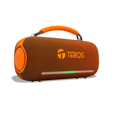 Parlante Inalámbrico Teros Vibes VB-6049 60W Bluetooth 5.3 RGB USB Orange