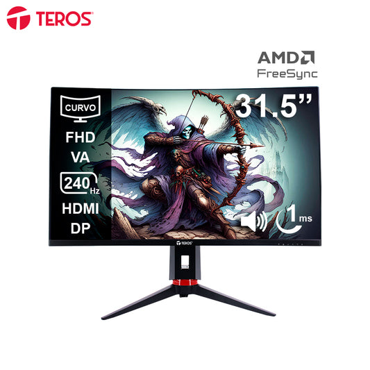 Monitor Curvo Gaming TEROS TE-3219G 31.5" Full HD VA 240Hz 1ms HDMI 2.1 DisplayPort