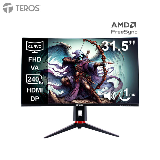 Monitor Curvo Gaming TEROS TE-3219G 31.5" FHD VA 240Hz 1ms HDR FreeSync