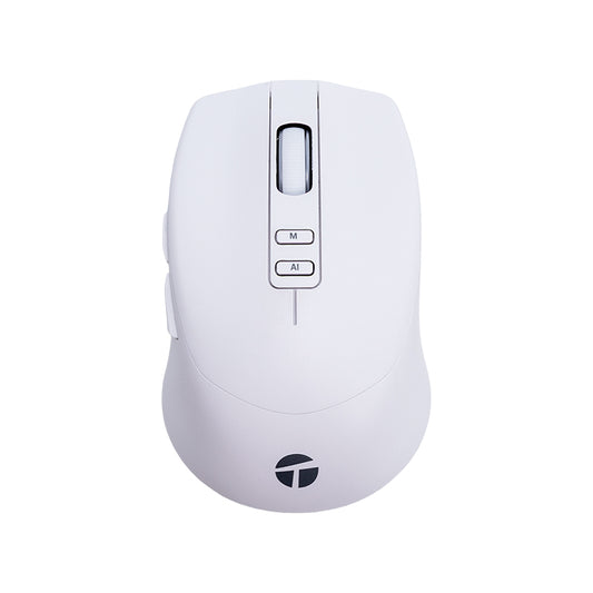 Mouse Inalámbrico Teros TE-1250AI IA Bluetooth USB-C 3200 DPI 8 Botones Blanco