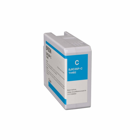 Cartucho de Tinta Epson SJIC35P-C Cian C13T44B220 para Impresoras de Etiquetas Epson