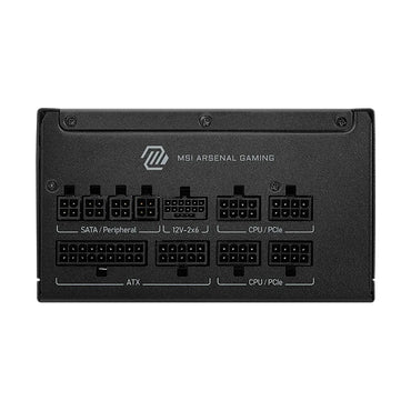 Fuente de Poder MSI MAG A1000GLS PCIe 5 1000W 80 Plus Gold Modular ATX